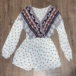 Long sleeve romper